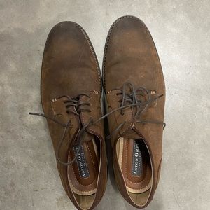Aston Grey men's casual/dress shoes size 10 brown material not leather